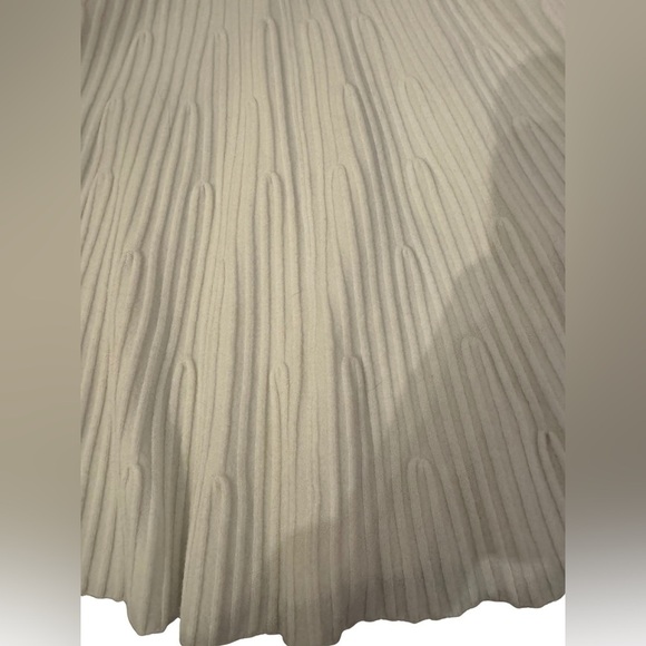 Express White Ribbed Mini Sweater Dress XS - Picture 4 of 6